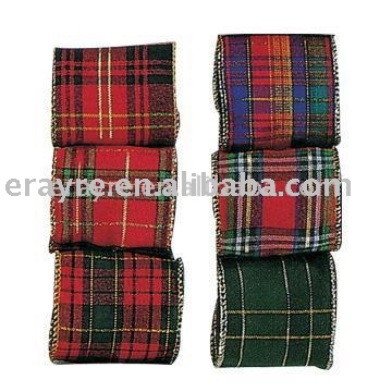 tartan ribbon,wired printed ribbon,Christmas ribbon,Easter ribbon (ruban tartan, filaire ruban imprimé, ruban de Noël, ruban de Pâques)