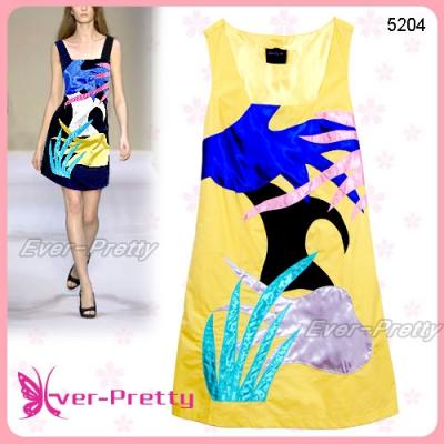 2008 Fashion Style Yellow Dress W Pattern 7d05204yl08 (2008 Fashion Style желтое платье W План 7d05204yl08)
