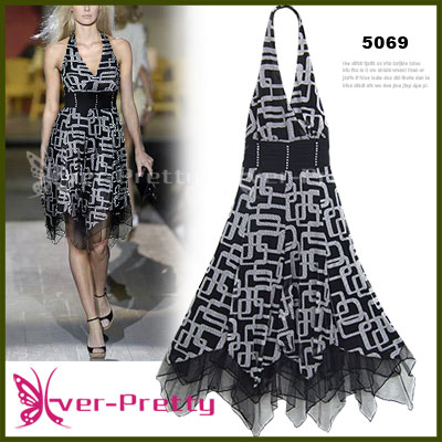 New Sexy Mesh Cocktail Halter Dress Ft-05069 (New Sexy Mesh Cocktail Halter Dress Ft-05069)