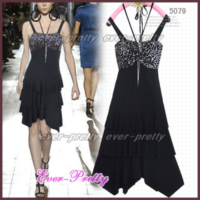 New Sexy Black Layers Cocktail Dress Ft-05079 (New Sexy Black Couches robe de cocktail Ft-05079)