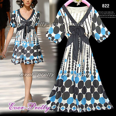 Short Sleeves Chiffon Casual Dress Cl-00822 (Короткие рукава Шифон повседневные платья Cl-00822)