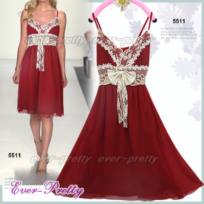 Chic Empire Waist Cocktail Dress He-09175 (Chic Empire Waist Cocktail Dress He-09175)