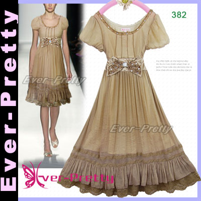 Elegant Beaded Chiffon Dress Cl-00382 (Elegant Beaded Chiffon Dress Cl-00382)