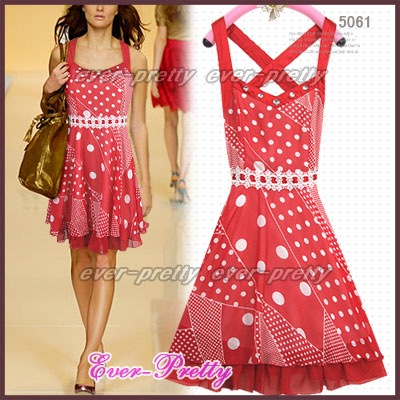 Red Chiffon Flaring Cocktail Dress Ft-05061 (Red Chiffon Flaring Cocktail Dress Ft-05061)