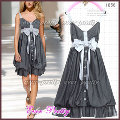 Lovely Grey Quality Balloon Dress 7d-01856 (Lovely серый Качество Balloon платье 7d-01856)