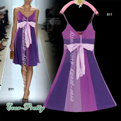 Chic Purple Cocktail Dress w Bow MM-00011 (Chic Purple коктейльное платье W Bow MM-00011)