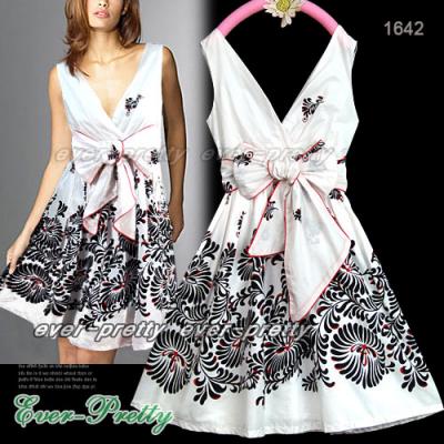 White Sexy Low Cut V Neck Cocktail Party Dress 7d-01642 (White Sexy Low Cut V Neck Cocktail Party Dress 7d-01642)