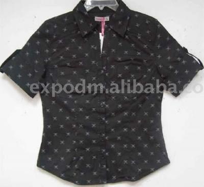 Ladies Half Open Printed Shirt (Ladies Half Open Printed Shirt)