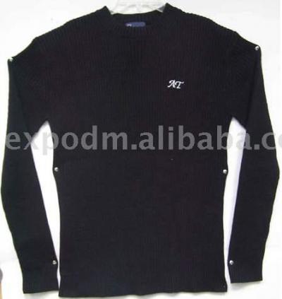 Mens Round Neck Pullover With Embroidery (Mens Round Neck Pullover With Embroidery)
