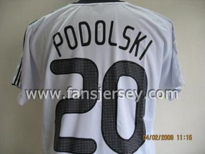 No.1 Supplier--08/09 season Germany Home #20 PODOLSKI t shirts, soccer jersey