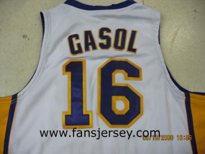 No.1 Supplier--Los Angeles Lakers #16 GASOL Jerseys NWT (No.1 Supplier--Los Angeles Lakers #16 GASOL Jerseys NWT)