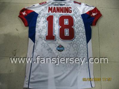 2008 Pro Bowl Colts #18 Peyton Manning white (2008 Pro Bowl Colts Peyton Manning # 18 blanc)