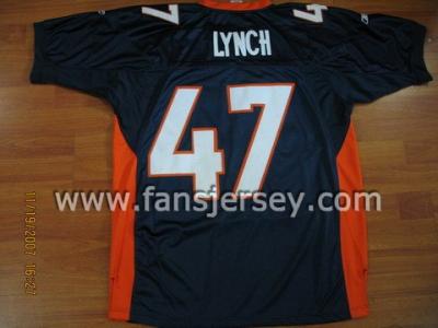 (No.1 Supplier)Broncos #47 Lynch authentic football jersey size 54/XXL ((  1 Поставщик) Бронкос # 47 Lynch подлинные размеры Джерси футбола 54/XXL)