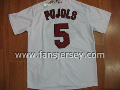 (No.1 Supplier)St Louis Cardinals Albert Pujols #5 jersey Adult L ((  1 Поставщик) Сент-Луис Кардиналс Альберт Pujols # 5 Джерси взрослого L)