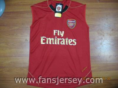 ARSENAL SLEEVELESS JERSEY (NO.1 SUPPLIER OF SOCCER JERSEYS) (ARSENAL SLEEVELESS JERSEY (NO.1 FOURNISSEUR DE FOOTBALL MAILLOTS))