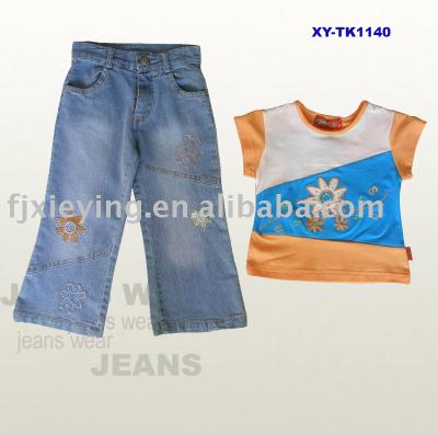 cotton t-shirt with jeans pant