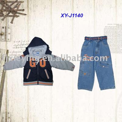Boy`s jacket with Jeans Pant