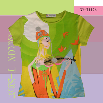 Girl`s Fashion T-shirt (Girl`s Fashion T-shirt)