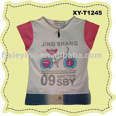 Girl`s printing T-shirt (Girl`s printing T-shirt)