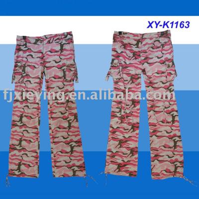 ladies` camouflage printed pants (ladies` camouflage printed pants)