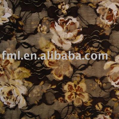 Jacquard lace with printed (Jacquard lace with printed)