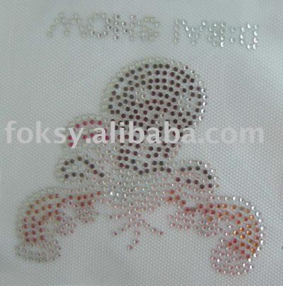 rhinestone hot fix motif (correctif à chaud motif en strass)