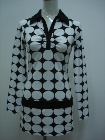 Ladies` dress with printing (Ladies` dress with printing)