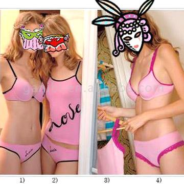 Seamless Camisole, Bra and Briefs