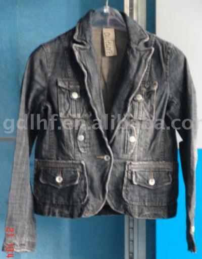 Ladies` Denim Jacket (Ladies` Denim Jacket)