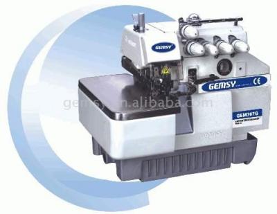 High-speed overstitch sewing machine Vertical auto-sucking overlock machine with