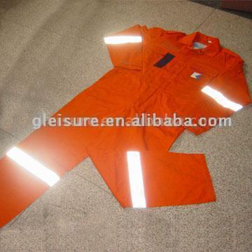 Hi VIS Coveralls with Reflective Band (Salut VIS Combinaisons avec bande réfléchissante)