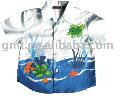 Kid`s Short Sleeve Shirts (Kid `s Short Sleeve Shirts)