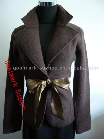 boiled wool overcoat