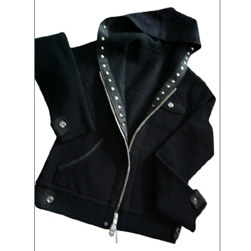 Boiled Wool Hood Jacket