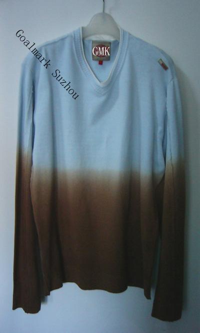 Men`s Gradation Dye Sweater (MEN `S градаций Краска Свитер)