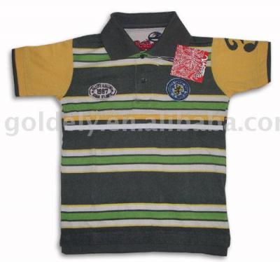 sell Stock Man`s and Boy`s stripe polo shirt (sell Stock Man`s and Boy`s stripe polo shirt)