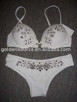 W215 Damen Bikini mit Pailletten und Perlen (W215 Damen Bikini mit Pailletten und Perlen)