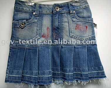 Ladies` Denim skirt