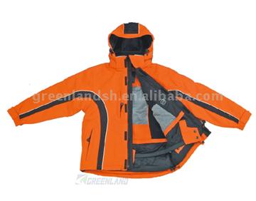 Nylon/pu Children Skiing Jacket (PU / nylon Veste de ski pour enfants)