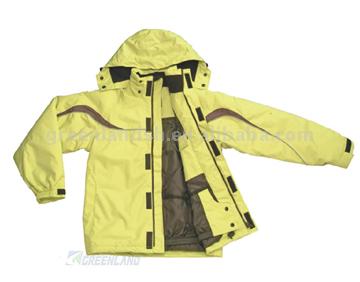 Taslan/pu Children Skiing Jacket (Taslan / PU детей лыжи Куртка)