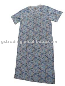 Ladies` Long dress/short sleeve (Ladies` Long dress/short sleeve)
