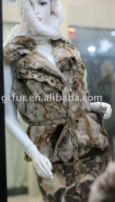 Rex rabbit fur waistcoat (Rex Rabbit Fur жилет)