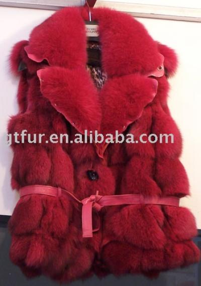 Fox fur waistcoat (Gilet en fourrure de renard)