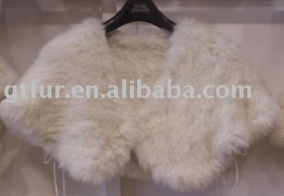 Knitted rabbit fur waistcoat (Трикотажный жилет меховой кролик)
