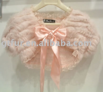 Knitted rabbit fur waistcoat (Трикотажный жилет меховой кролик)