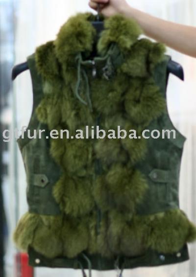 Fox fur waistcoat (Fox Pelz Weste)