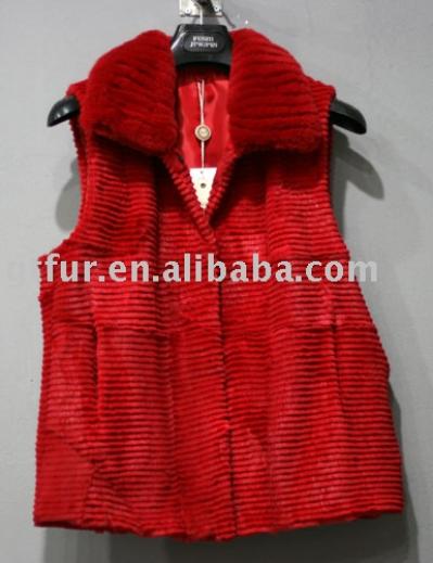 Rex rabbit fur waistcoat (Rex Rabbit Fur жилет)