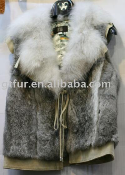 Rex rabbit fur waistcoat (Rex Rabbit Fur жилет)