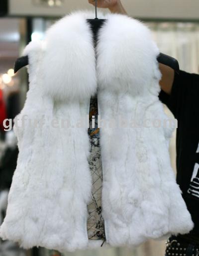 Rex rabbit fur waistcoat (Rex Rabbit Fur жилет)