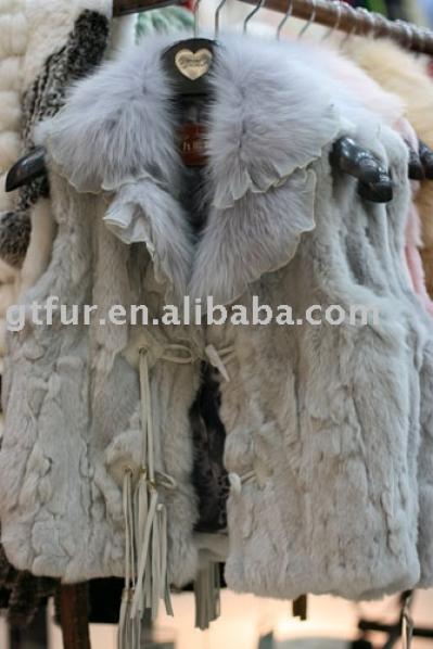 Rex rabbit fur waistcoat (Rex Kaninchenfell Weste)